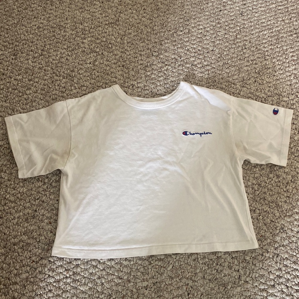 White Champion CropTop t-shirt